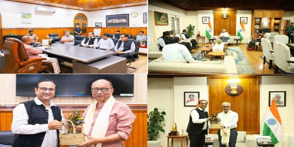 মণিপুৰৰ ৰাজ্যপাল আৰু মুখ্যমন্ত্ৰীৰ সৈতে এন এফ আৰৰ জেনেৰেল মেনেজাৰৰ সাক্ষাৎ