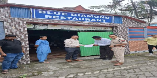 কোকৰাঝাৰত ব্লু ডাইমণ্ড ৰেষ্টুৰেণ্ট বন্ধ কৰি ছীল কৰাৰ নিৰ্দেশ