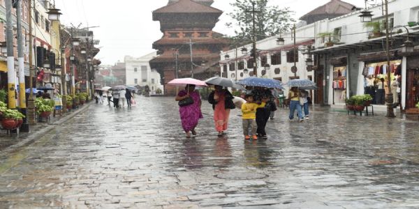 বংগোপসাগৰত নিম্ন চাপৰ এলেকাৰ প্ৰভাৱ আৰম্ভ , কাঠমাণ্ডুত গোটেই দিনটো বৰষুণৰ সম্ভাৱনা
