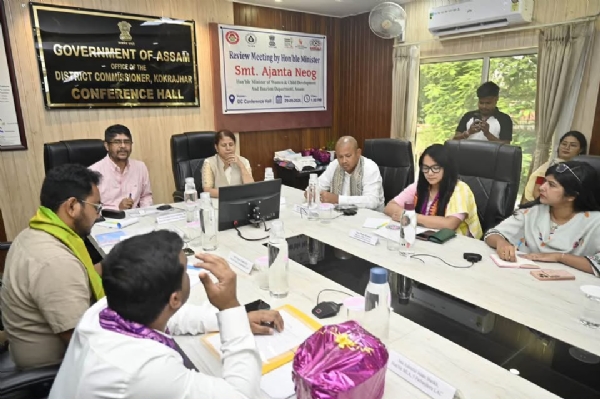কোকৰাঝাৰত মহিলা আৰু শিশু উন্নয়ন আঁচনিৰ পৰ্যালোচনা মন্ত্ৰী অজন্তা নেওগৰ